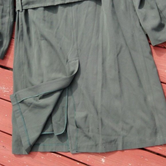 ARMY USGI CLASS A DRESS GREEN OVERCOAT TRENCH sz40/LONG COAT VIETNAM ERA SV 751 - Picture 3 of 12